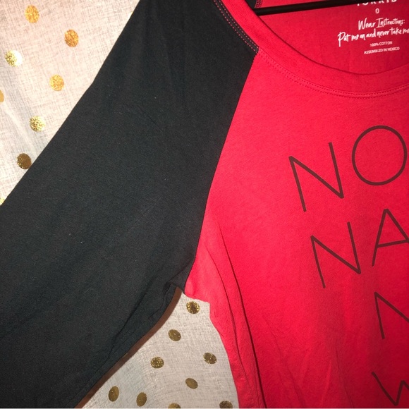 NWT Torrid black & red shirt 0 - Picture 2 of 4